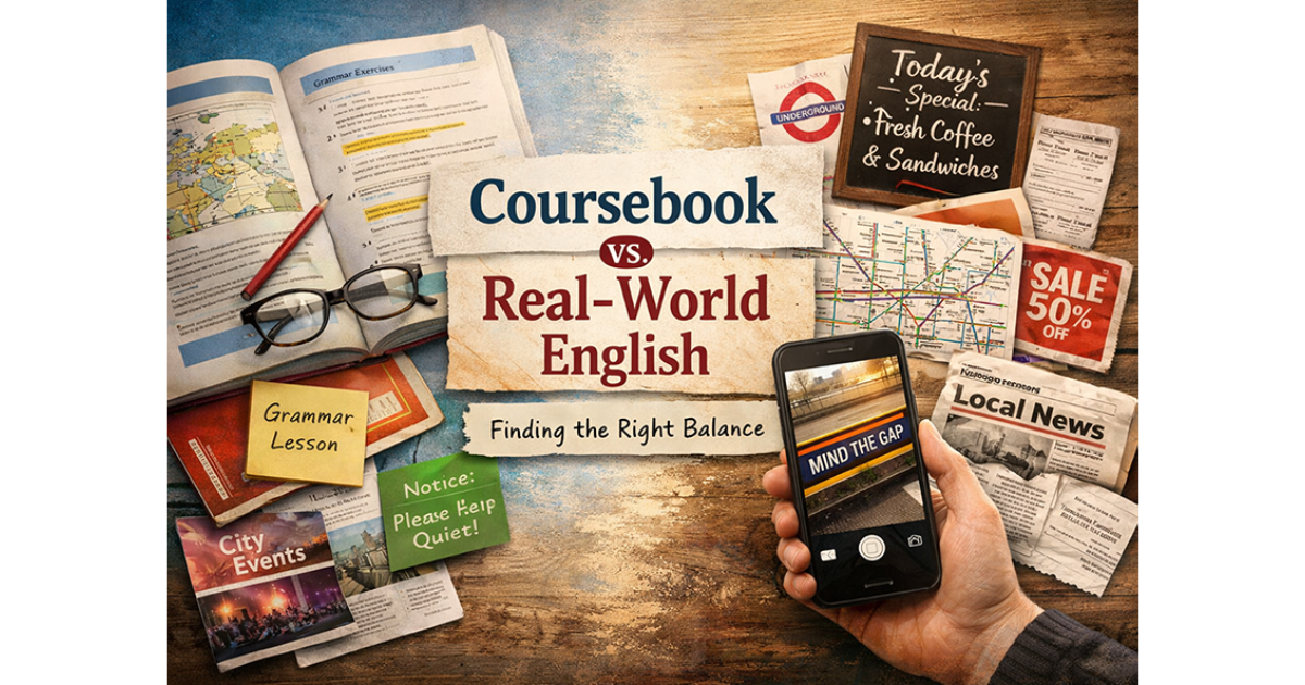 From coursebook to world: using authentic resources with purpose