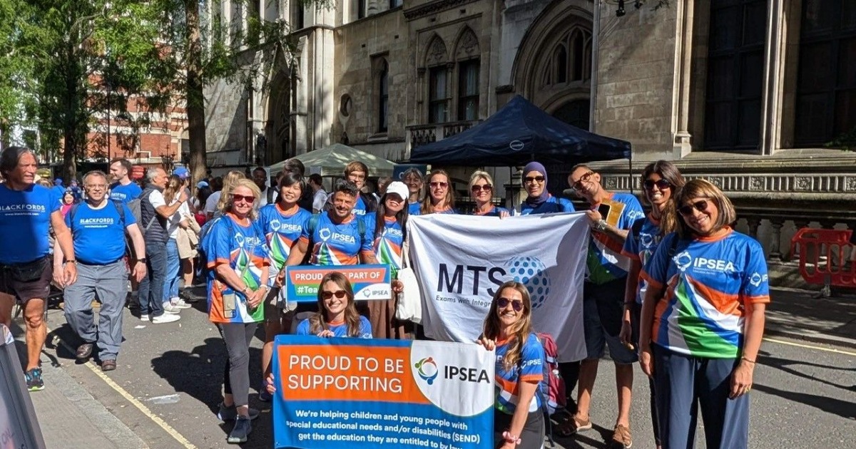 Walking together for a worthy cause: MTS supports the IPSEA charity at the London Legal Walk